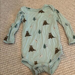Kyte BABY Blue and Brown Bodysuit One Piece